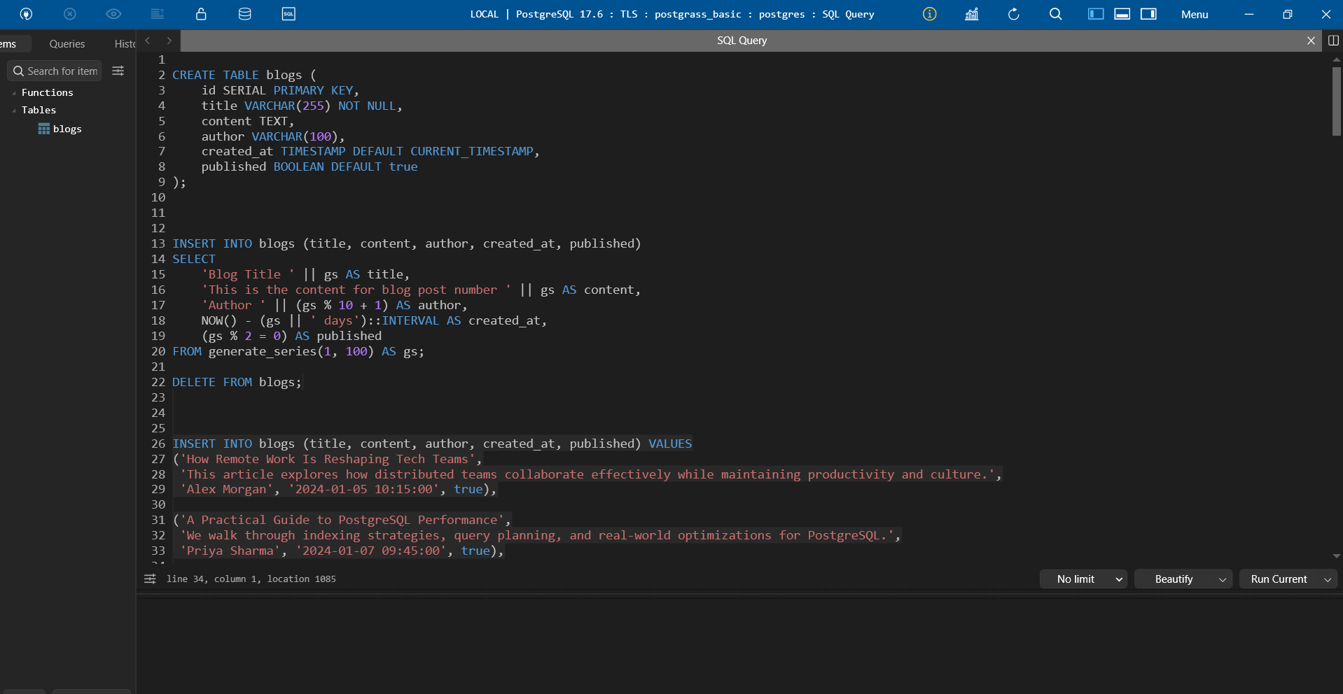 BuildJan Day 27 – SQL practice using TablePlus