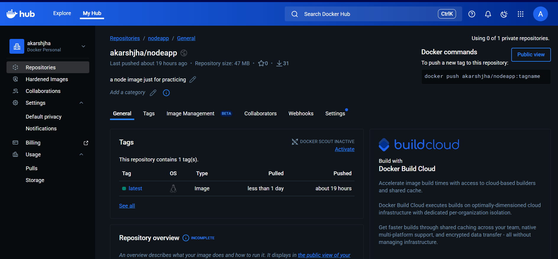 BuildJan Day 12 – Docker image published to Docker Hub